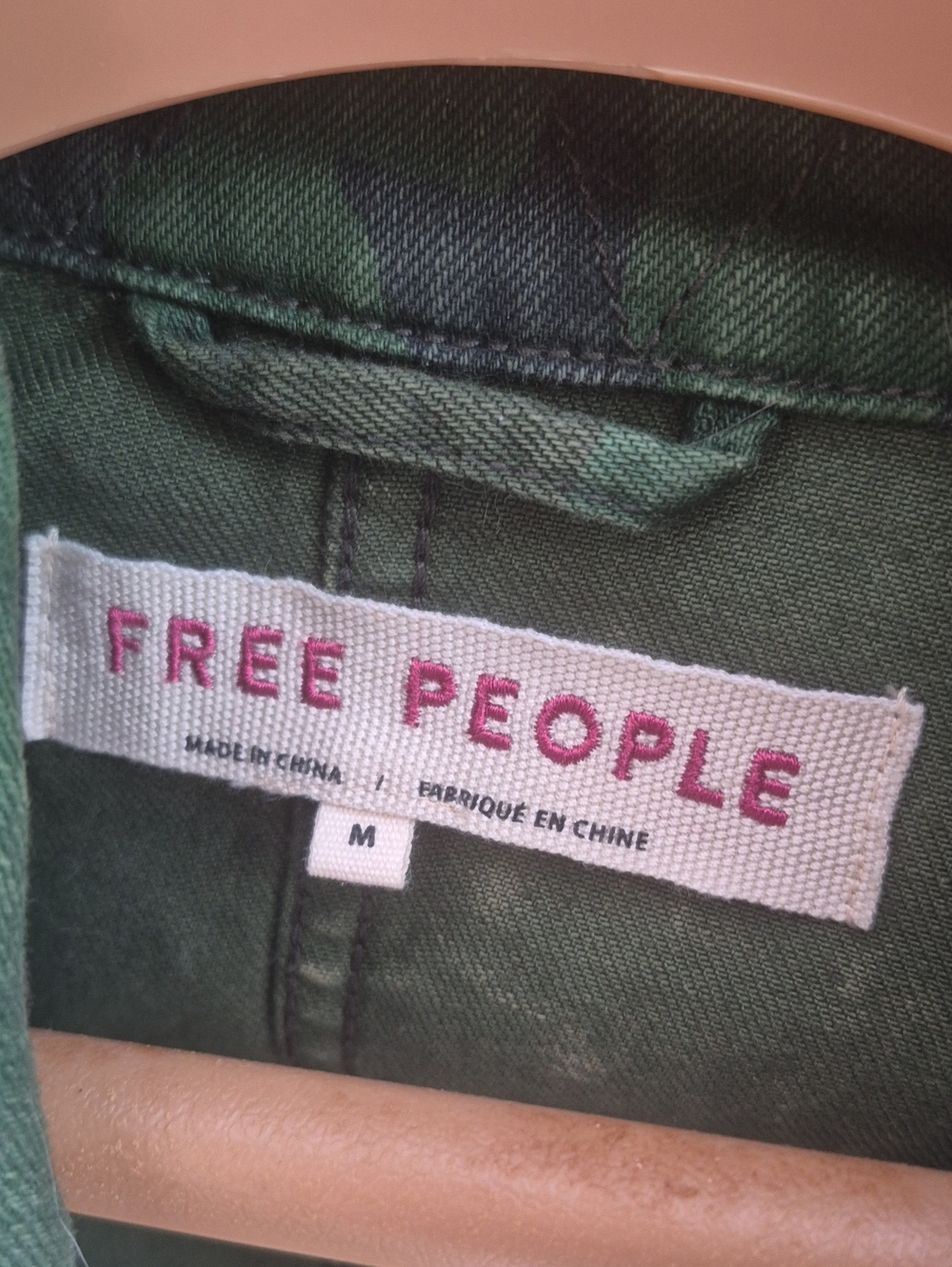 Free People Seize The Day Camo Jacket Size M - Picture 2 of 3